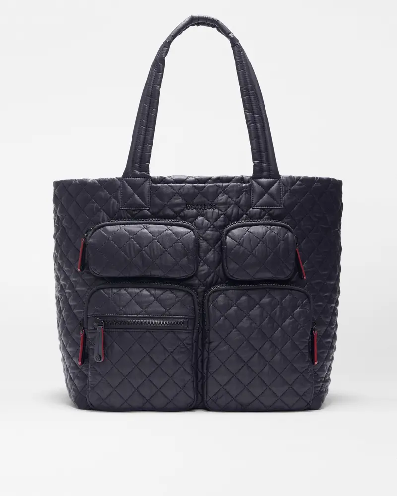 Black Large Metro Travel Tote Bag 1
