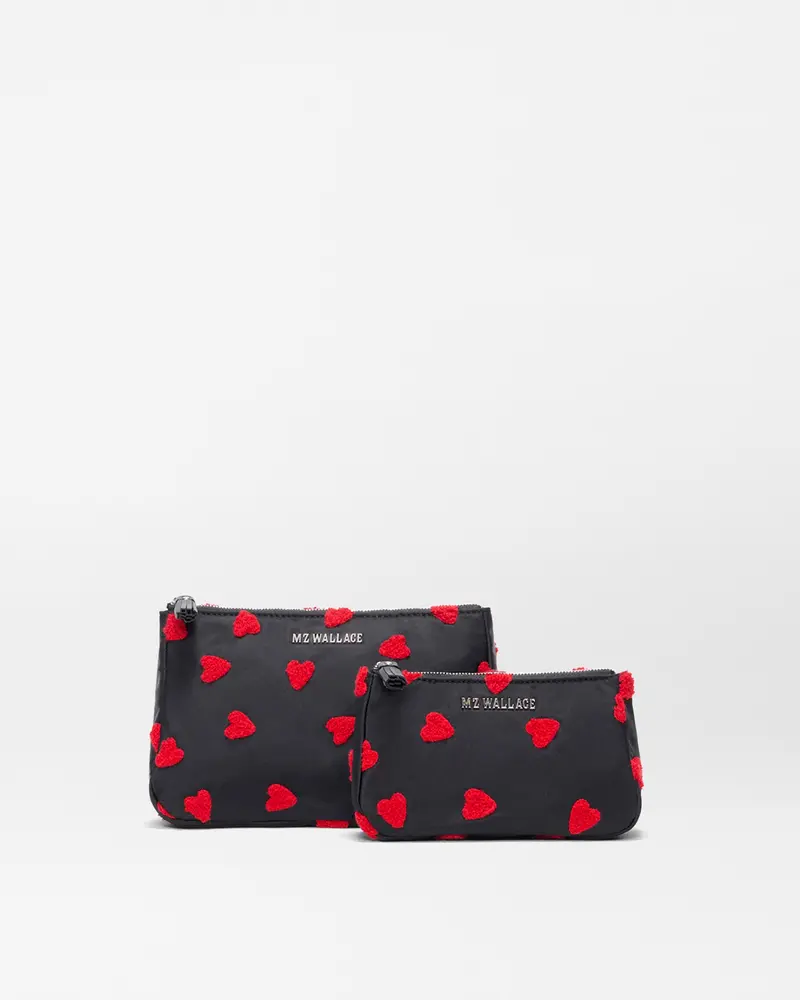 Black Luna Cosmetic Bundle With Red Heart Flock 1