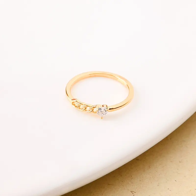 Bonded Duo Gold Statement Ring 1