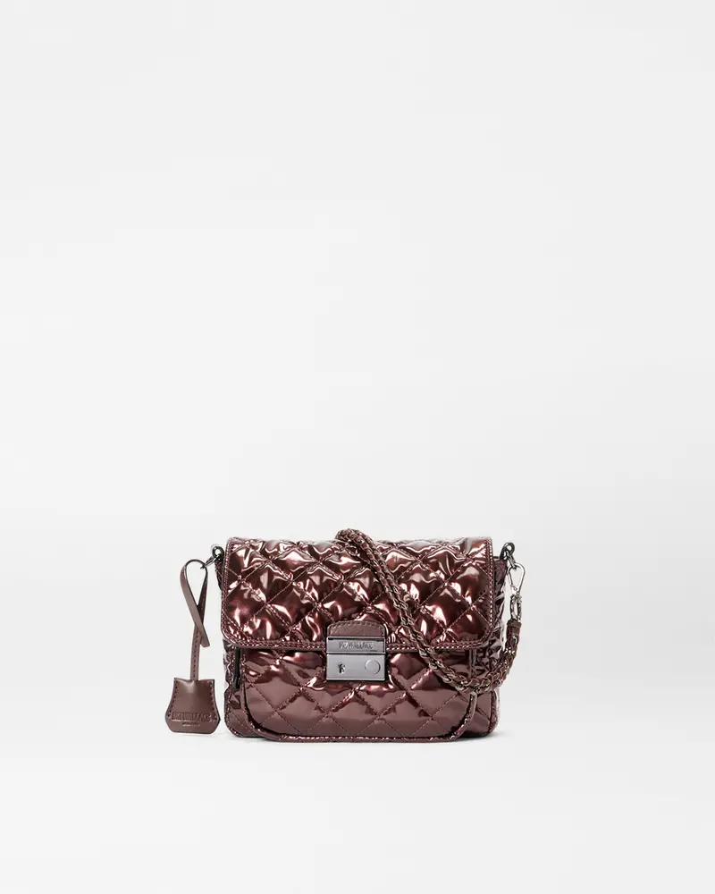Bordeaux Lacquer Crosby Lock Crossbody Bag 1