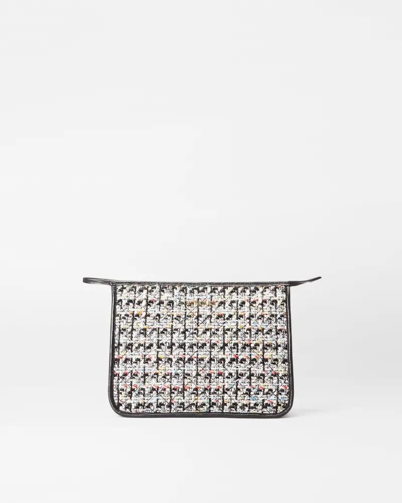 Bouclé-Textured Metro Zip Pouch 1