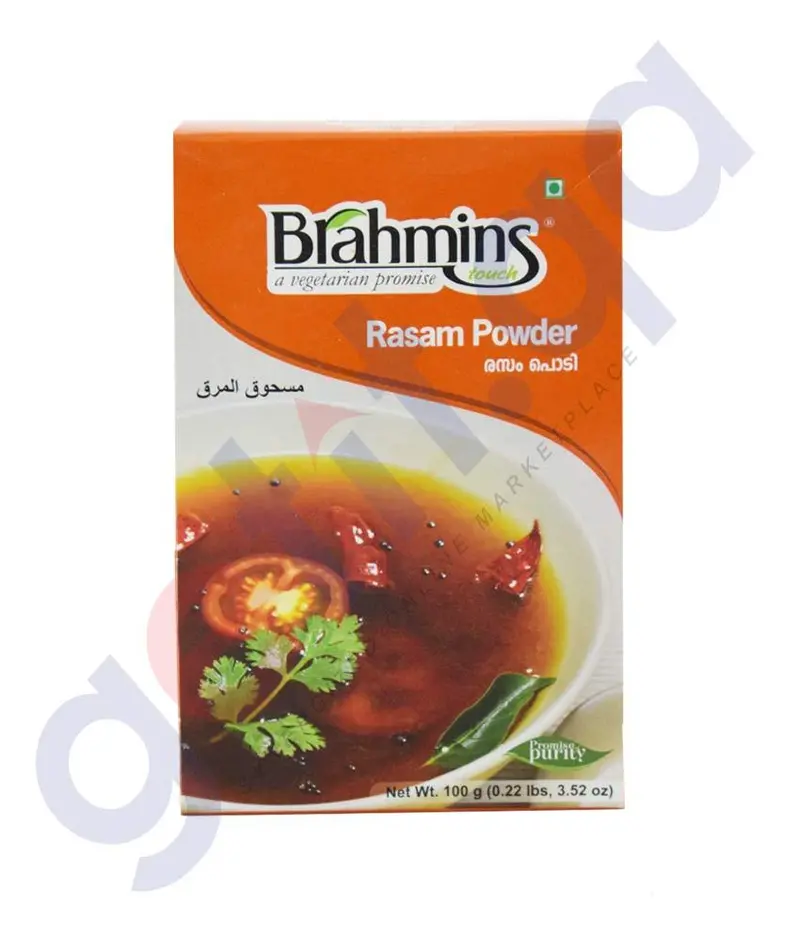 Brahmins Rasam Powder – Authentic South Indian Spice Blend, 100 G 1