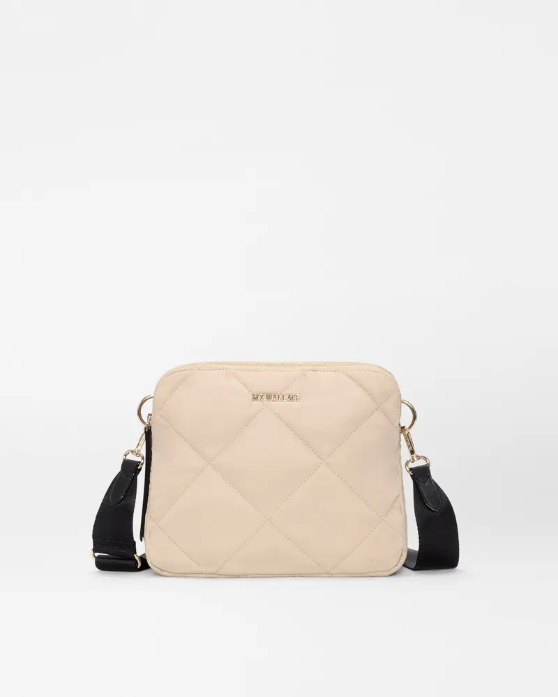 Buff-And-Black Madison Crossbody Bag – Modern Adjustable Strap 1