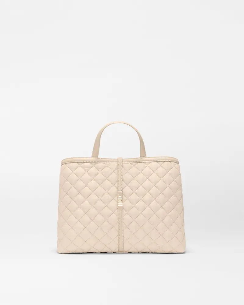 Buff Medium Astor Top-Handle Handbag 1