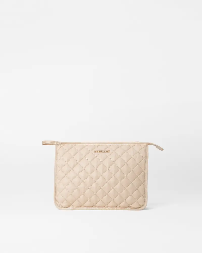 Buff Metro Zippered Compact Pouch 1