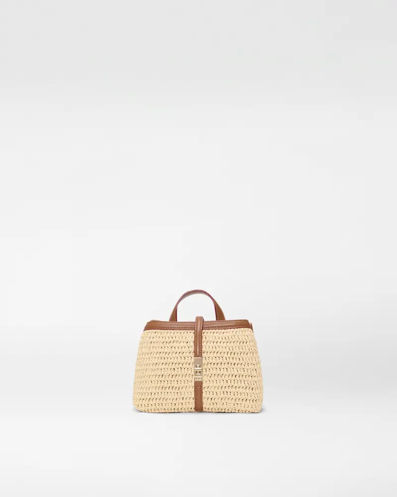 Camel Astor Top-Handle Crochet Bag 1