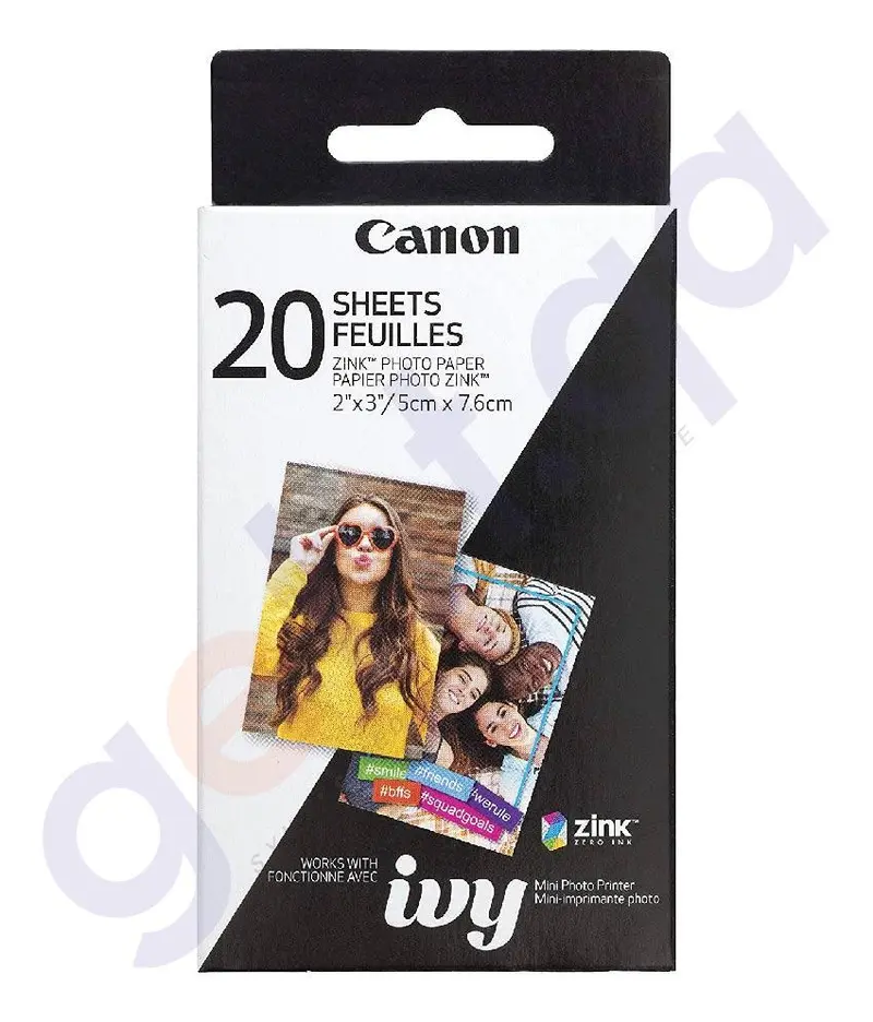 Canon Zink Photo Paper Pack – 20 Sheets For Compact Printers 1
