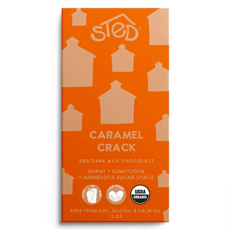 Caramel Crack Chocolate Bar By Sted Foods – Terroir Artisan Chocolate 1