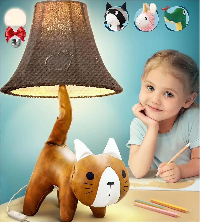 Cat-Shaped Night Light For Children’S Spaces — Sweet Kids Lamp & Gift For Girls 1