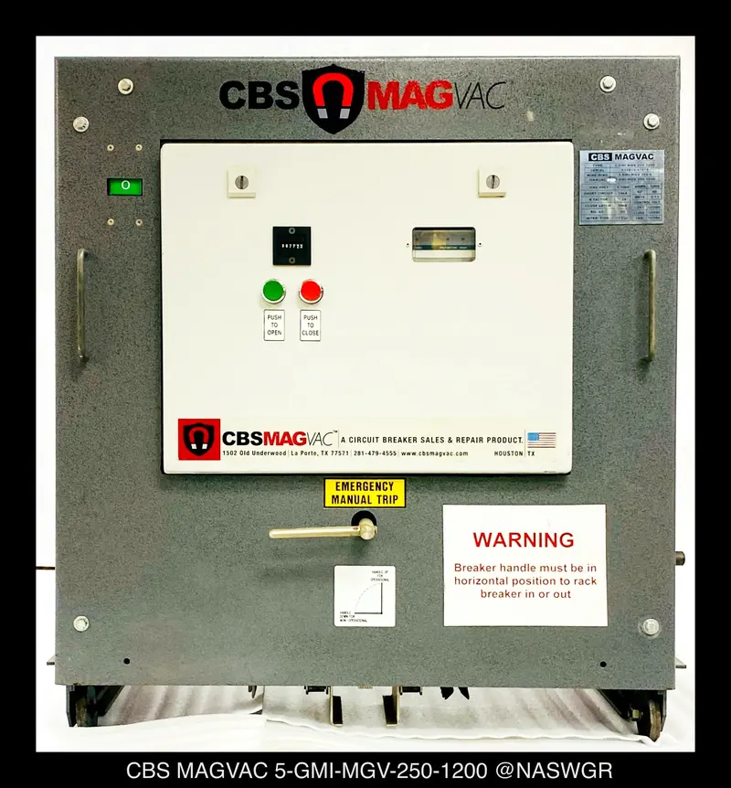 Cbs Magvac 5-Gmi-Mgv-250-1200 Vacuum Circuit Breaker – 4.76Kv, 1200A 1