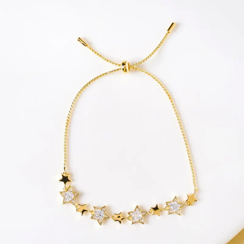 Celestial Star Constellation Bracelet In 14K Gold 1