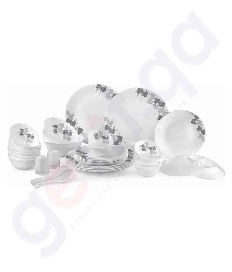 Cello Dazzle Liner Glaze 45-Piece Dinnerware Set 1