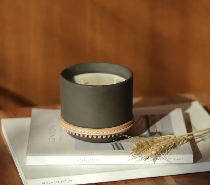 Ceramic Welded Soy Candle – Artisan Crafted 1