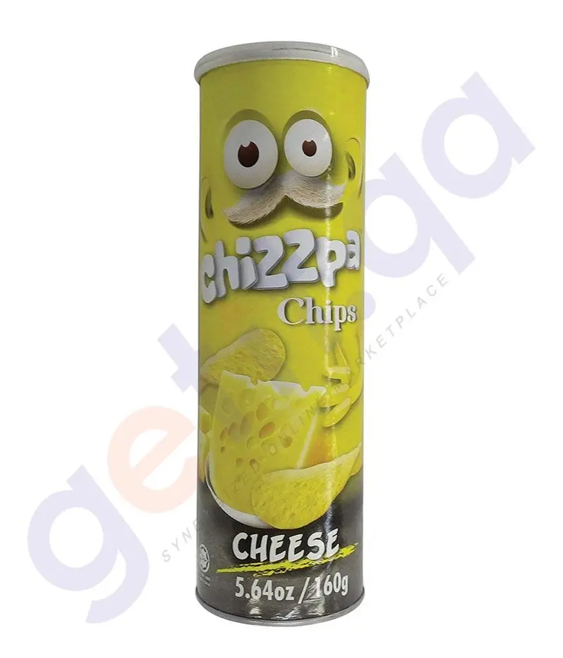 Chizzpa Cheese-Flavored Potato Chips – 160 G Bag 1