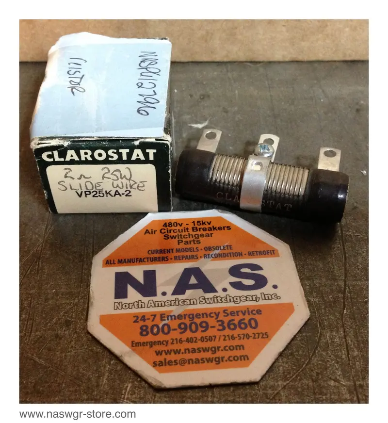 Clarostat Vp25Ka-2 High-Power Wirewound Resistor – Unused Surplus 1