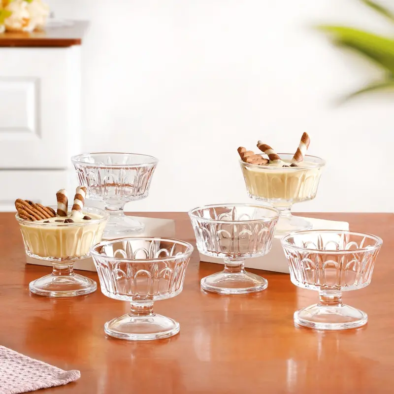 Classic Dessert Glass Bowls – 6-Piece Set (120Ml) 1