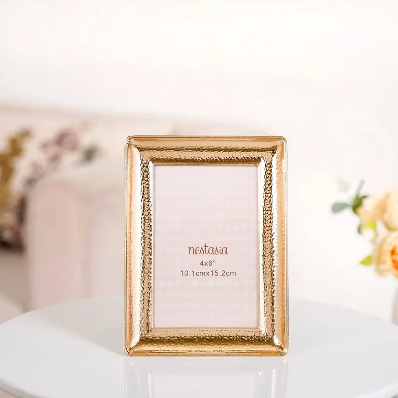 Classic Gold Bevelled Frame – Small 10X15 Cm Timeless Angled Elegance 1