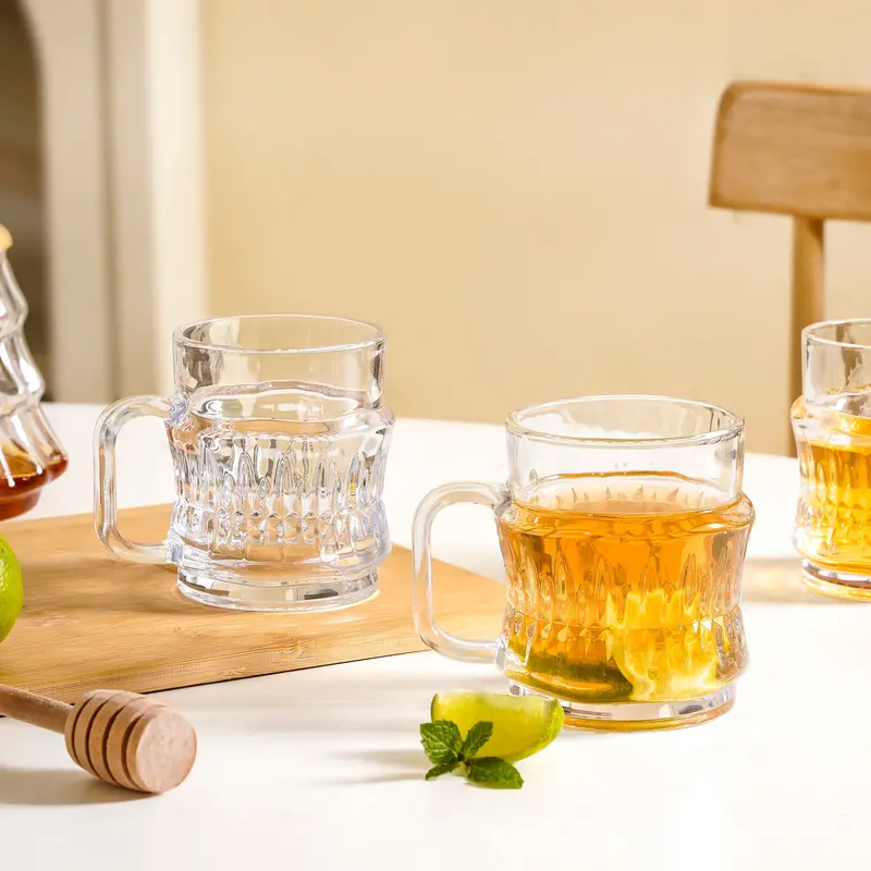 Clear Glass Tea Cup Set – 6-Piece, 165Ml Each 1