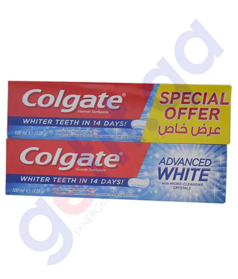 Colgate Advanced Whitening Toothpaste – 2 × 100 Ml Pack 1