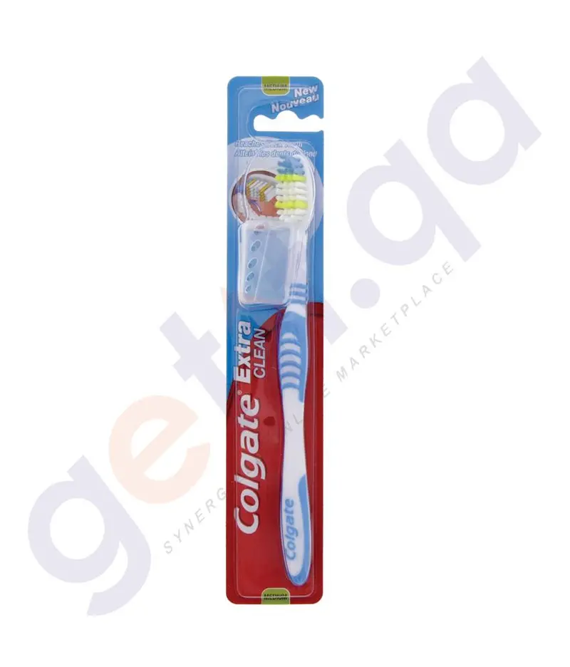 Colgate Extra Clean Medium Toothbrush – Assorted Colors, 1 Piece 1