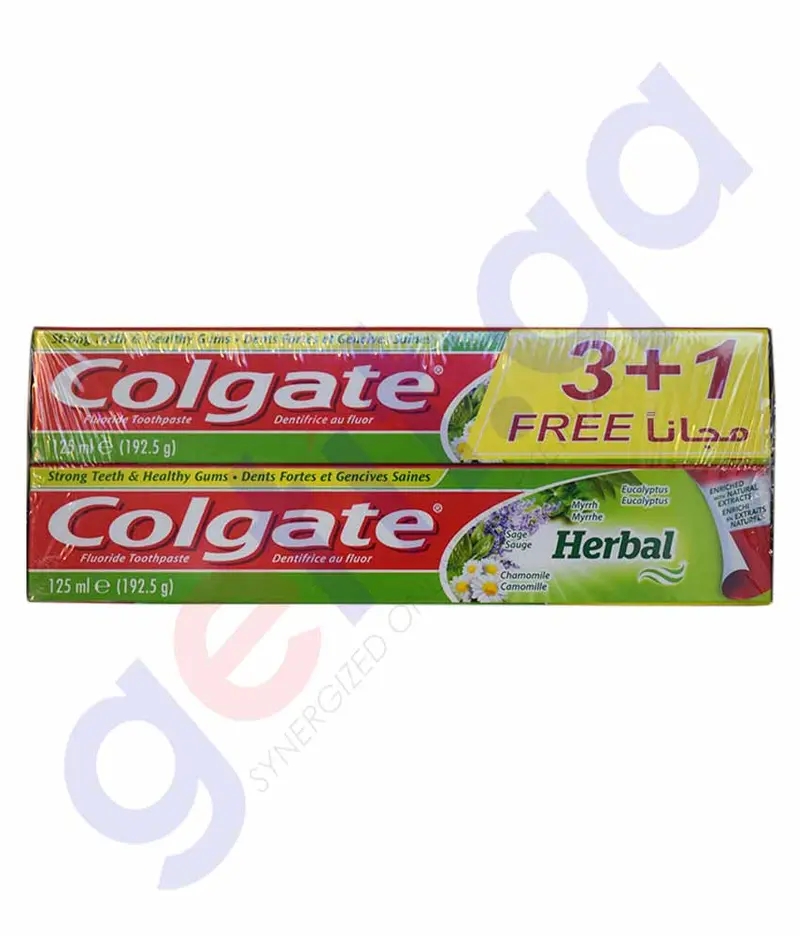 Colgate Herbal Toothpaste – 125 Ml (Buy 3, Get 1 Free) 1