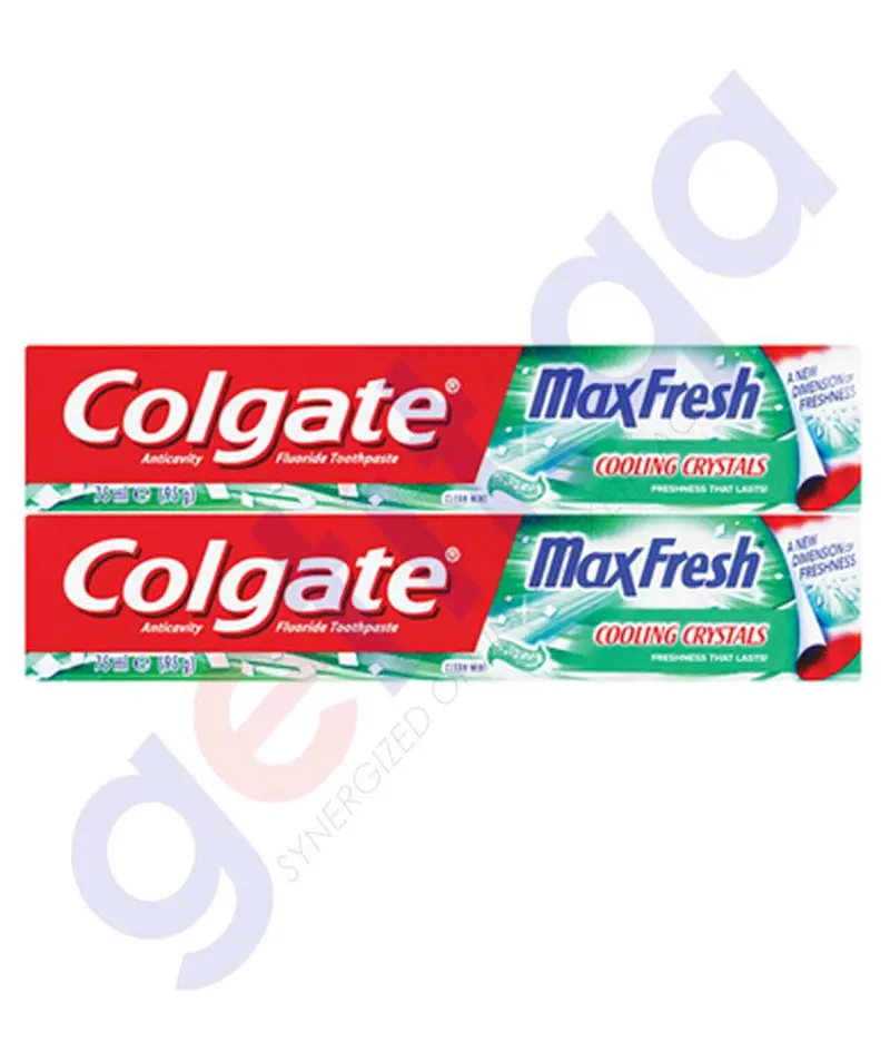Colgate Max Fresh Clean Mint Toothpaste – 2-Pack (75Ml Each) 1