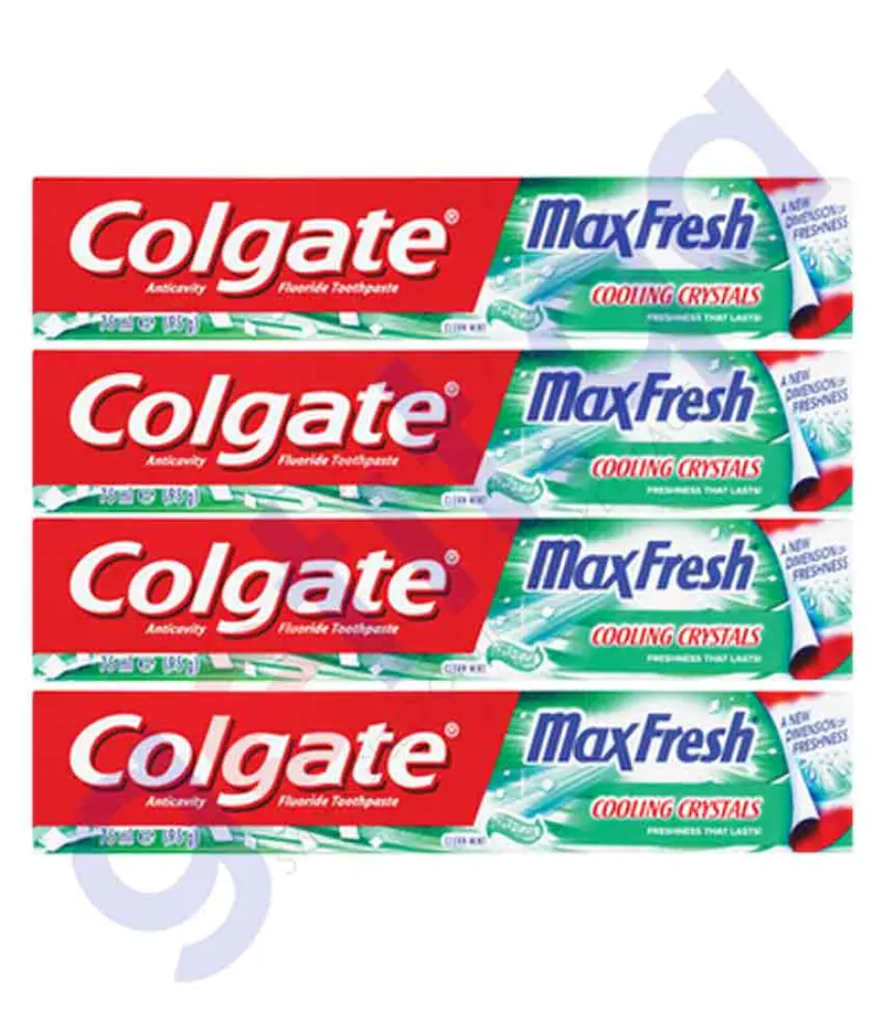 Colgate Max Fresh Clean Mint Toothpaste – 4-Pack (75Ml Each) 1