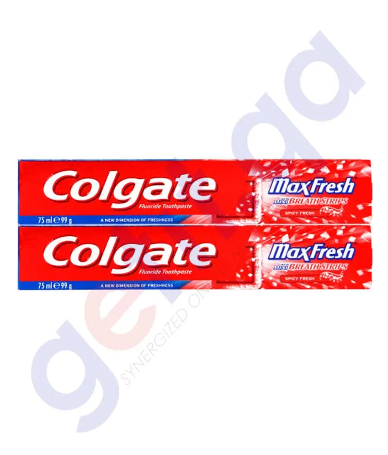 Colgate Max Fresh Spicy Flavor Toothpaste – 2-Pack (75Ml Each) 1