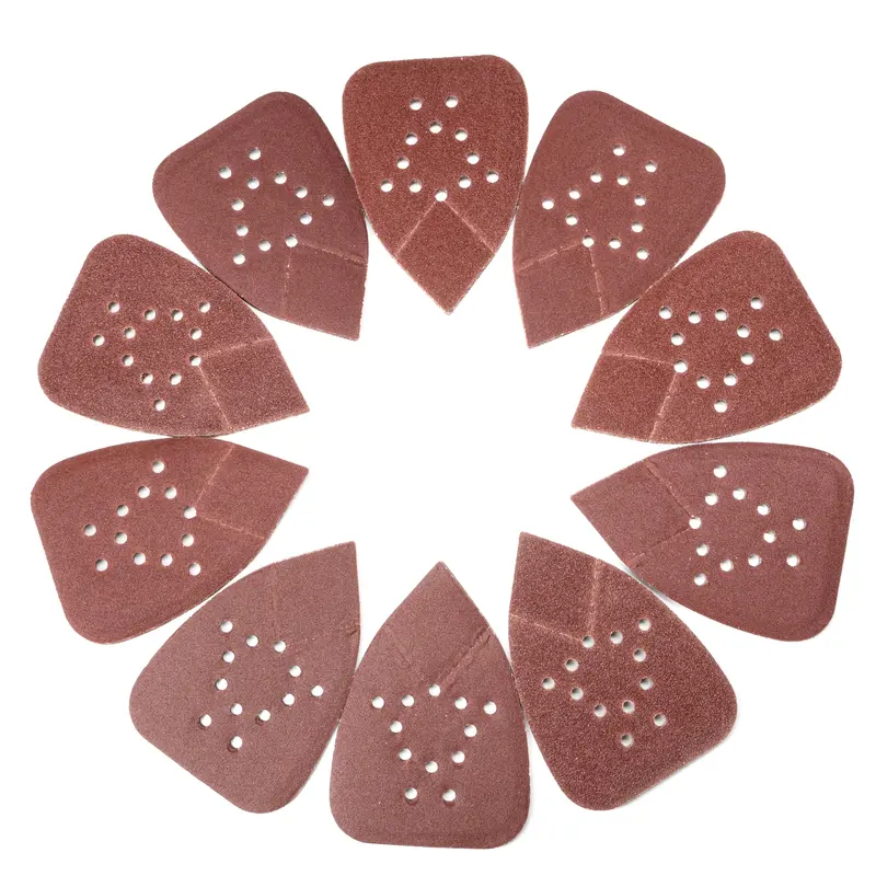 Compact Hook-And-Loop Mouse-Sandpaper Set — Aluminum Oxide, 5 Grits (50-Piece) 1