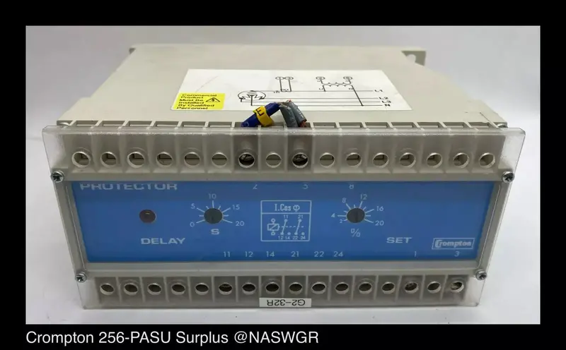 Crompton 252-Pasu-Lsbx-Pq-C6-Ea Electromechanical Relay (5A, 120Vac, 60Hz) 1