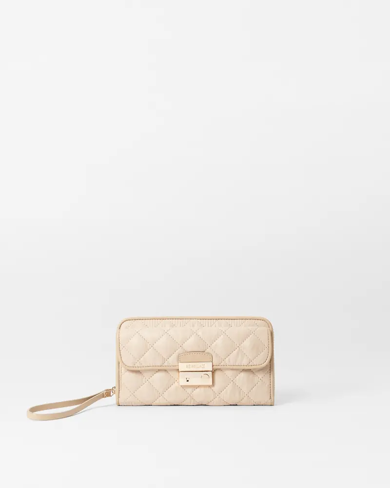 Crosby Lock Wristlet Purse – Buff 1