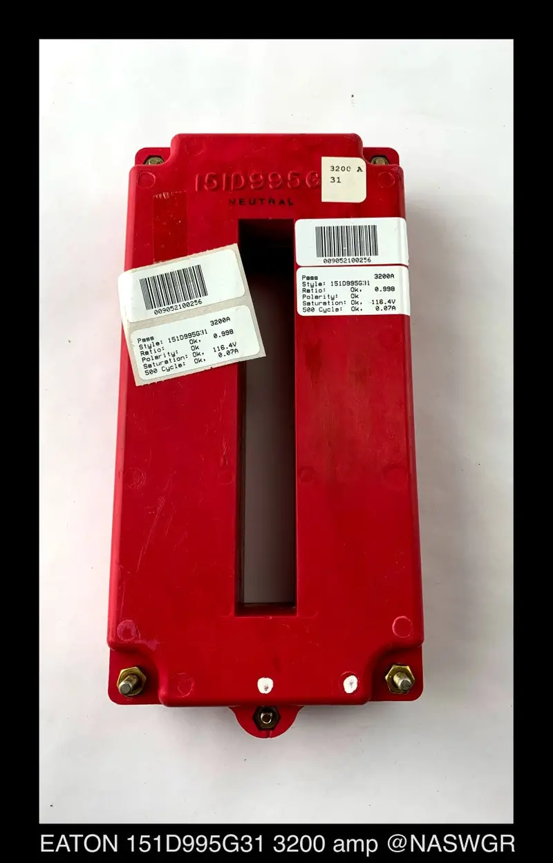 Cutler-Hammer 151D995G31 Neutral Current Transformer – 3200A Rating 1