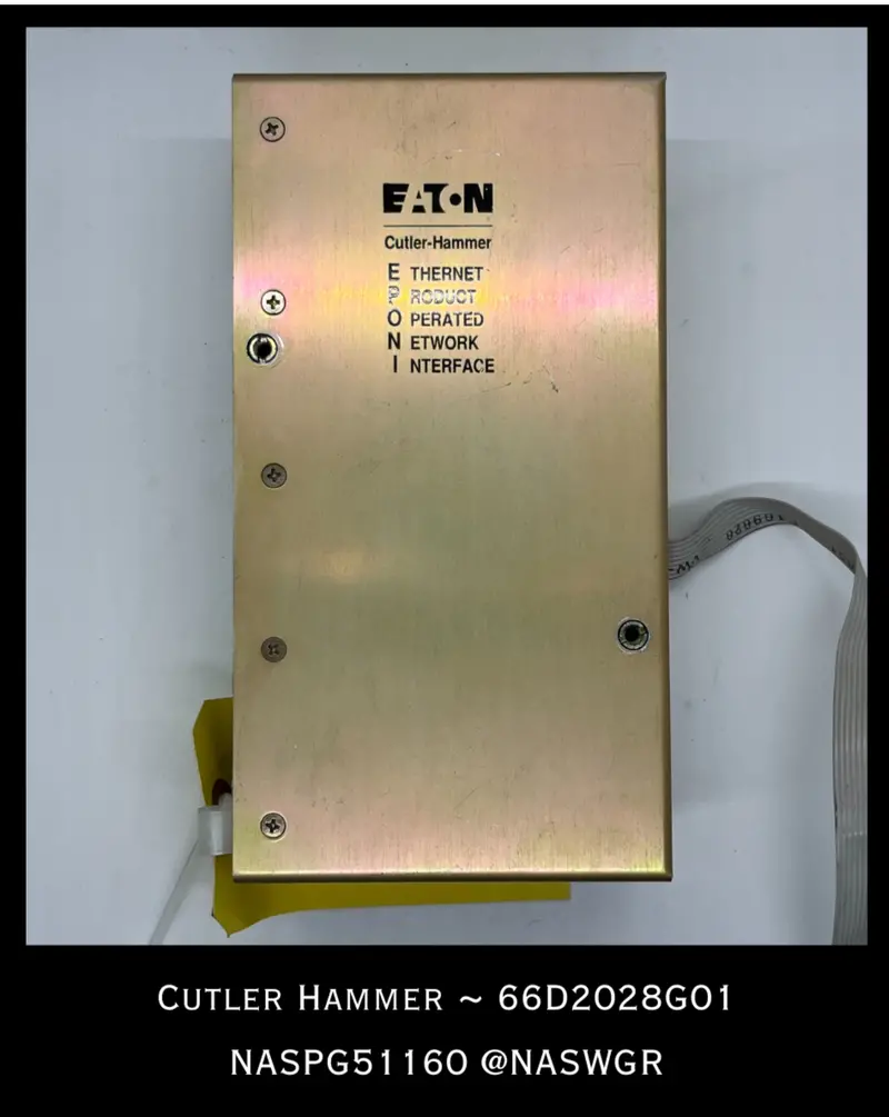 Cutler Hammer 66D2028G01 Ethernet Network Interface Module 1