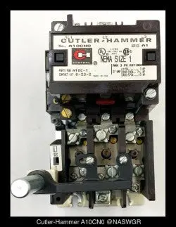 Cutler-Hammer A10Cn0 Citation Motor Starter – 27A, 120Vac Control 1