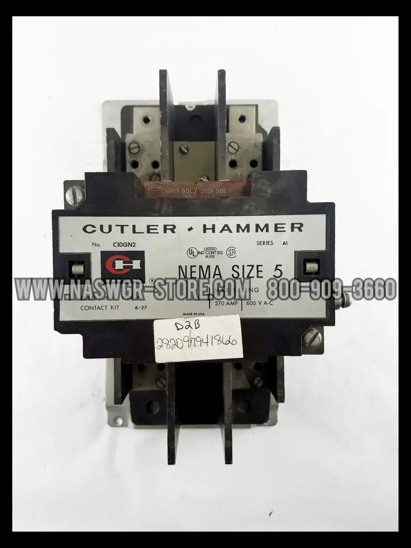 Cutler Hammer C10Gn2 Nema Size 5 Electromechanical Contactor 1