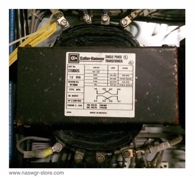 Cutler Hammer C1500A2G 1500 Va Single-Phase Power Transformer 1