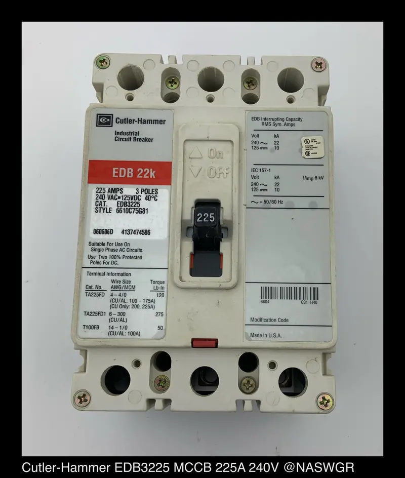 Cutler Hammer Edb3225 225-Amp Molded Case Circuit Breaker 1