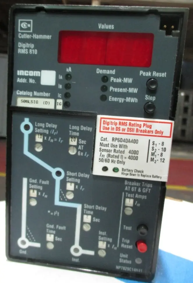 Cutler Hammer S86Lsig(D) Solid-State Trip Device 1