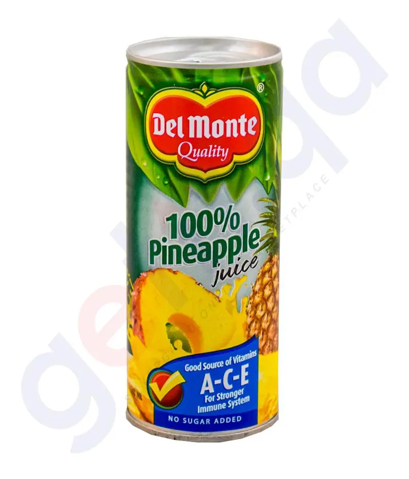 Del Monte 100% Pure Pineapple Juice – 240Ml Carton 1