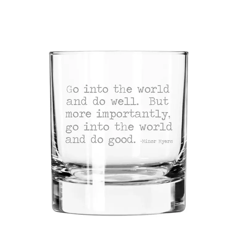 Do Well, Do Good Short Cocktail Tumbler – Fly Paper Products Design 1