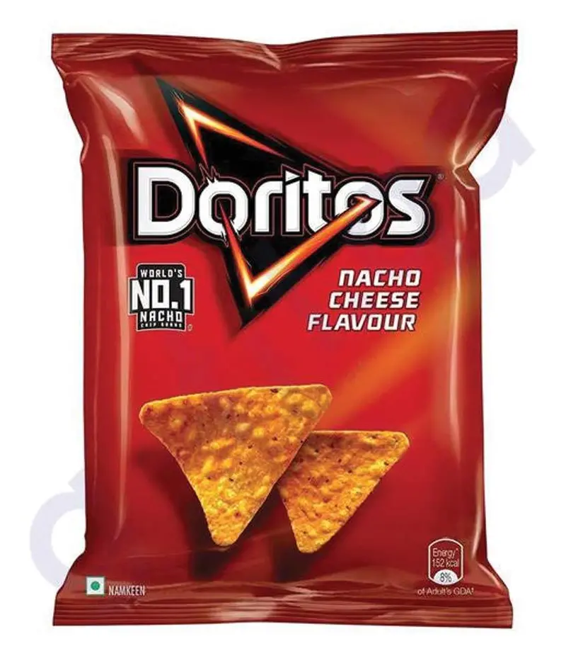Doritos Nacho Cheese Flavor – 140 G Bold-Tasting Tortilla Chip Pack 1