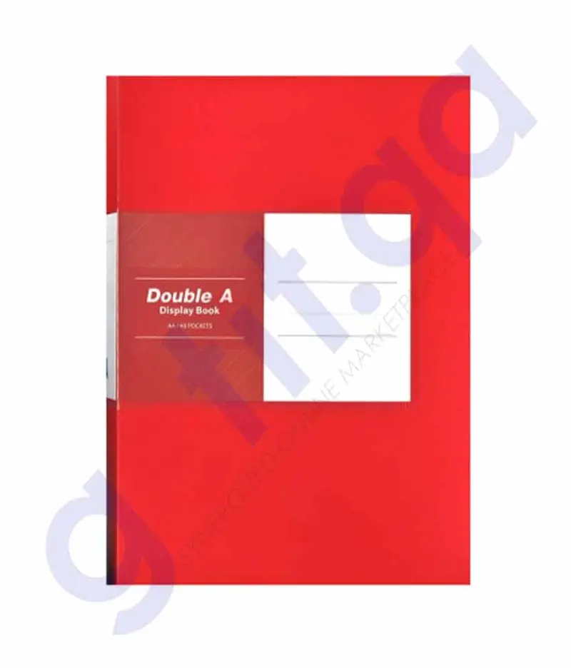 Double A A4 Red Display Book – 40-Pocket Organiser 1