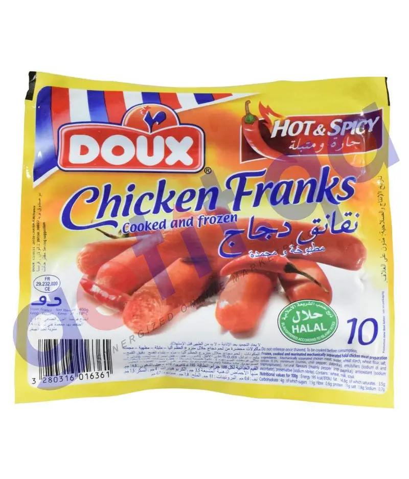 Doux Chicken Franks With Arabic Spices – 400G 1