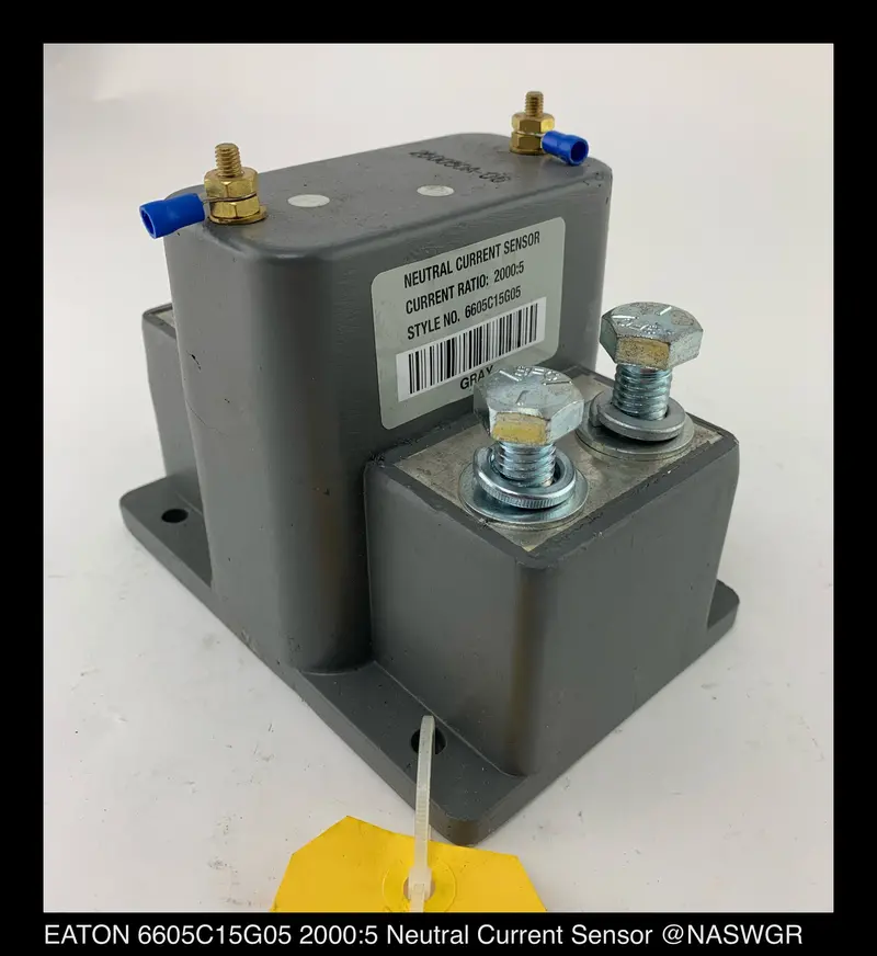 Eaton 6605C15G05 Neutral Current Sensor — 2000:5 Ct Ratio, High-Accuracy Output 1