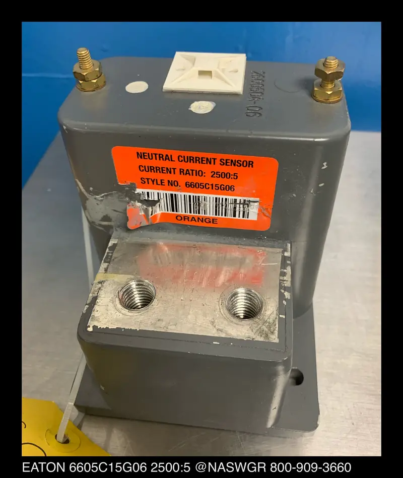 Eaton 6605C15G06 Neutral Current Transformer – 2500:5 Ratio 1