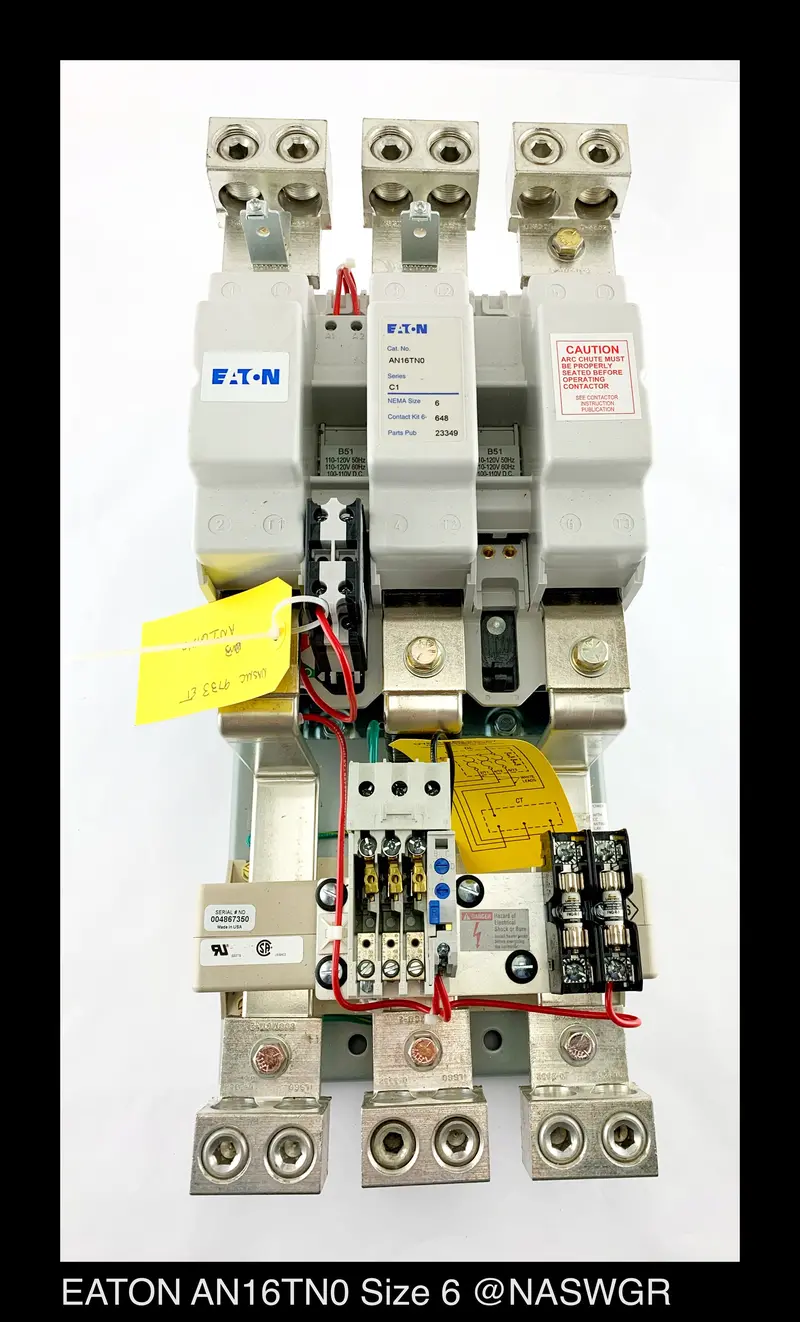 Eaton An16Tn0 Size 6 Motor Control Starter – 540A, 120V Coil – Unused 1