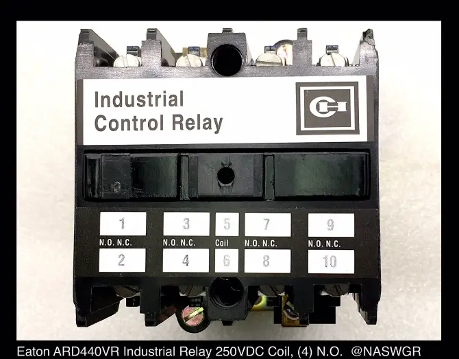 Eaton Ard440Vr Industrial Control Relay – 250Vdc Coil, High-Reliability Design 1