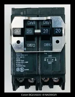 Eaton Bq220220 Br Loadcenter Ctl Plug-On Breaker – 20A, Lot Of 5 (Unused) 1