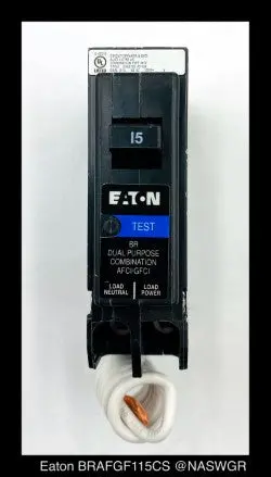 Eaton Brafgf115Cs Afci/Gfci Circuit Breaker – 15A, Lot Of 6 (Unused) 1