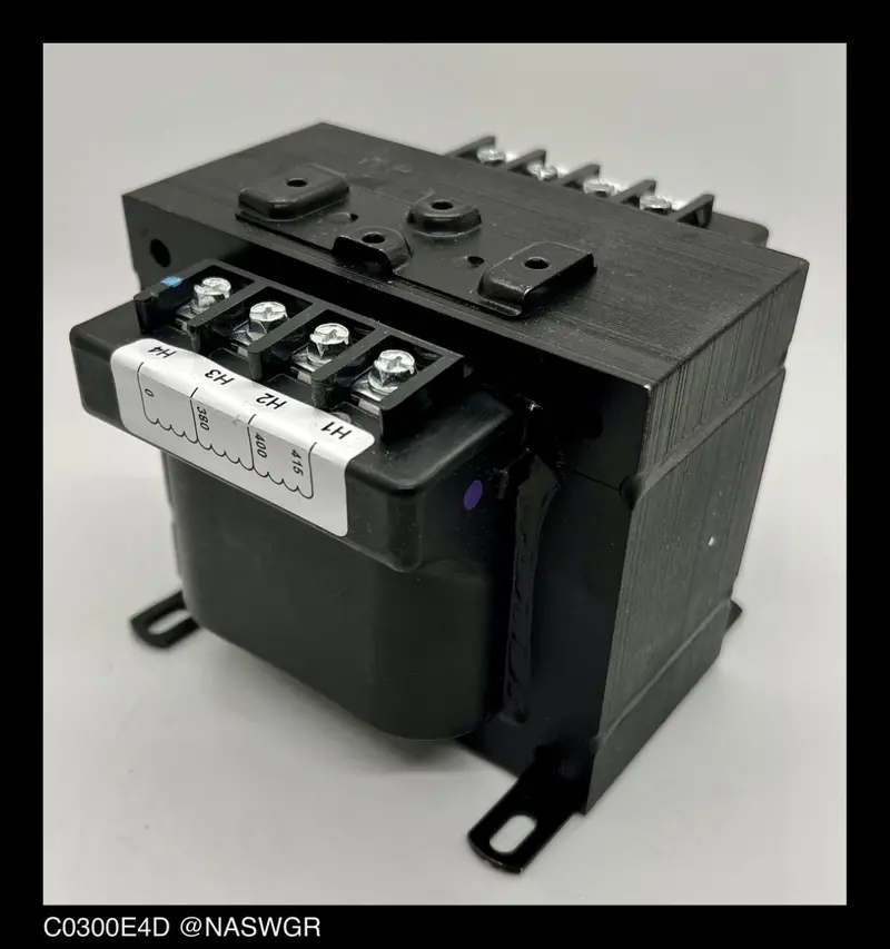 Eaton C0300E4D Industrial Control Transformer — 380–415V Primary To 110/220V Secondary 1